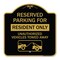 Signmission Parking Lot Reserved Parking for Residents Only Unauthorized Vehicles Towed Away Wit, BG-1818-23417 A-DES-BG-1818-23417 - alternate 1